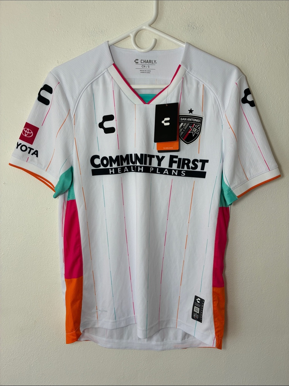 CHARLY San Antonio FC White Jersey Soccer
